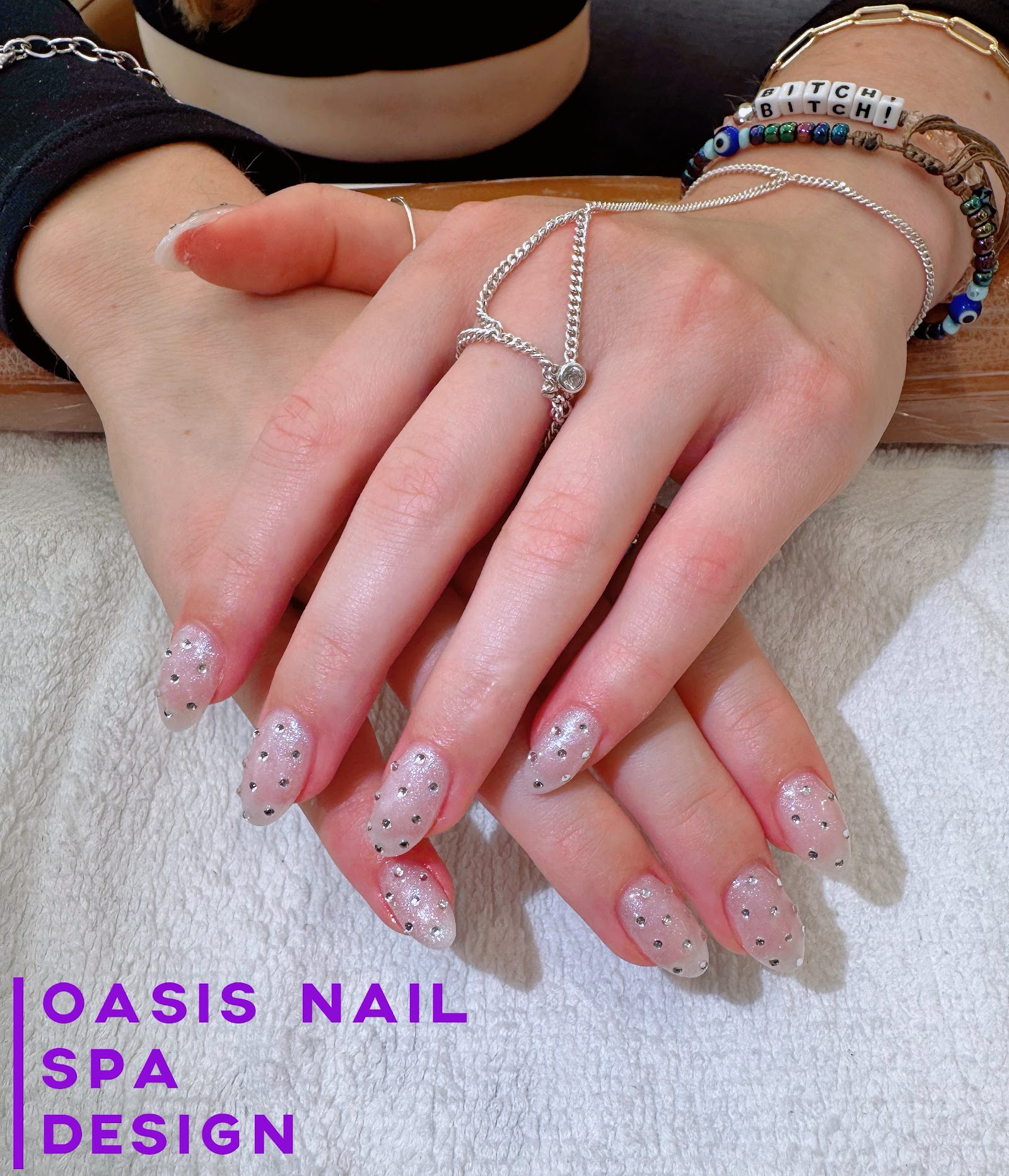 Oasis nail & Lash spa nail work in Garden City, New York